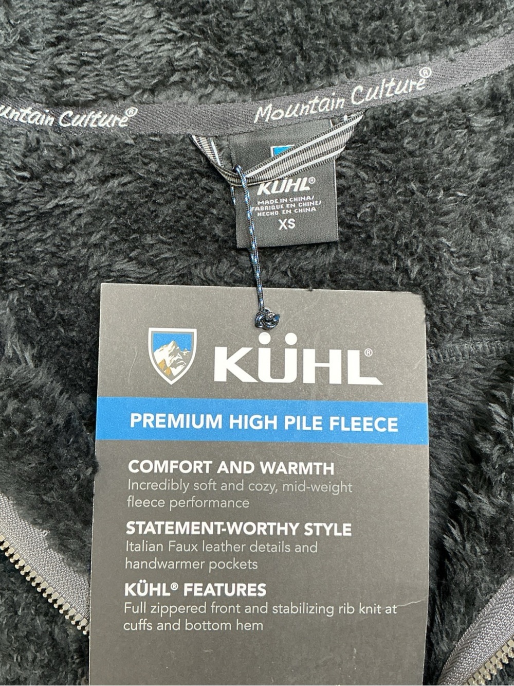 Kuhl Avian Flight premium High Pile PullOver 1/2 Zip Fleece Hoody Womens XS 4483 - Picture 5 of 13